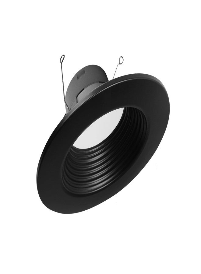 NICOR Lighting DLR56(v6) 5/6-inch Black 900 Lumen 3000K Recessed LED Downlight with Baffle (DLR566091203KBKBF) - Image 1