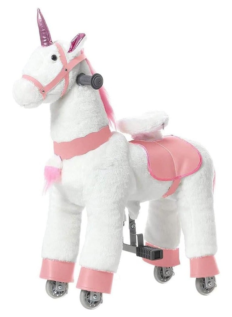 Cool Baby Style - Toddler Riding Toys Mechanical Walking Plush Unicorn Small Size Suitable for Ages 3-8 - Image 1
