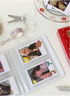 Generic 3 Inch Mini Kpop Photo Album with 128 Pockets, Heart Hollow Design, Super Kawaii Photocard Holder Binder for Business Card DIY Collection (Pink)  - Image 2