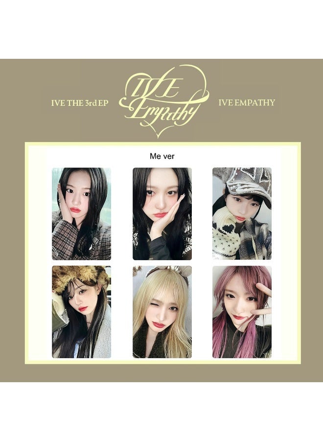 NIBEMINENT 6 Pcs Kpop IVE Empathy Lomo Cards Card For Fans Collection Gifts