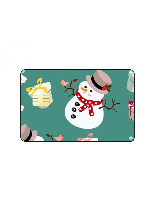 RKN PRINTED BANK CARD STICKER Cute Ice Man Drawings With Gifts - Image 2