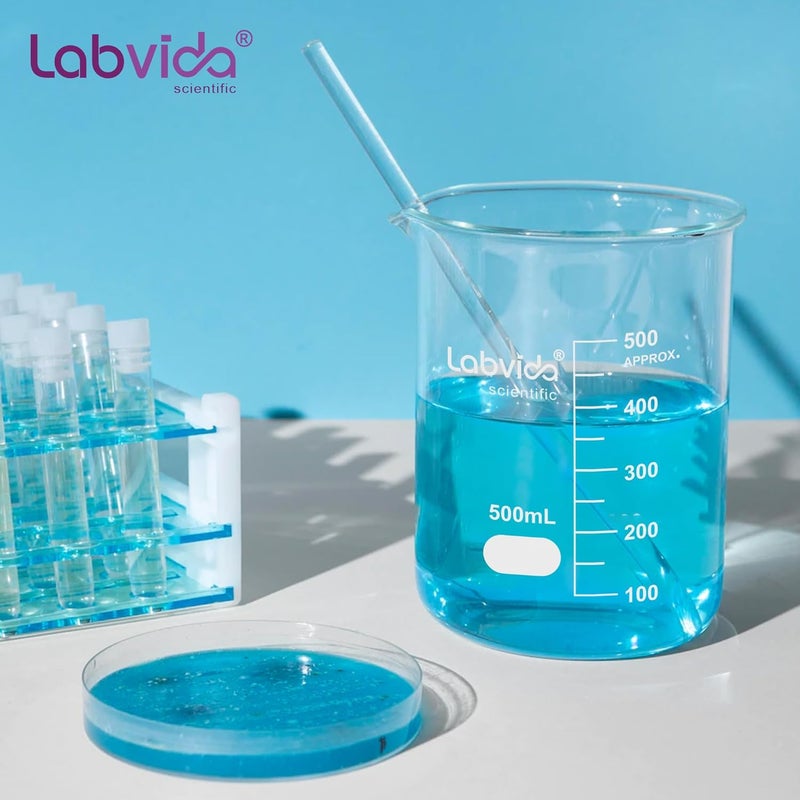 Labvida Glass Beaker, Vol. 3000ml, 3.3 Borosilicate Griffin Low Form with Printed Graduation,LVA022 - Image 5