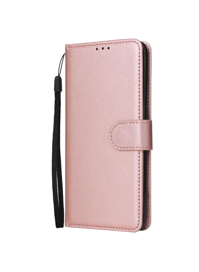 اس-توب جراب جلدي متعدد الوظائف قابل للطي أفقيًا لهاتف Realme 8i مع ثلاث فتحات للبطاقات - Image 2