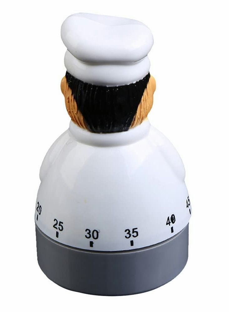 Timers 55 Minutes Mechanical Timers Kitchen Cooking Timer Clock Loud Alarm Counters Manual Timer (Chef) - Image 3