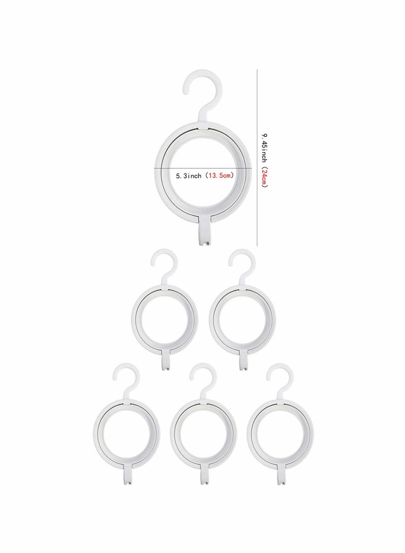 SOLARAE Hat Organizer Closet Hanging Hat, 6 Combinable Hooks for Door, Wall, Closet Storage Display Hat, Baseball Hat Rack - Image 2