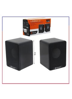 Kisonli Multimedia Speaker USB 2.0 , simple and elegant appearance ,FOR Computer PC, LAPTOP – Black K100  - Image 5