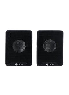 Kisonli Multimedia Speaker USB 2.0 , simple and elegant appearance ,FOR Computer PC, LAPTOP – Black K100  - Image 4