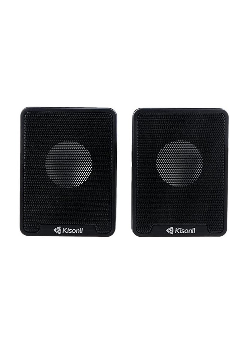 Multimedia Speaker USB 2.0 , simple and elegant appearance ,FOR Computer PC, LAPTOP – Black K100