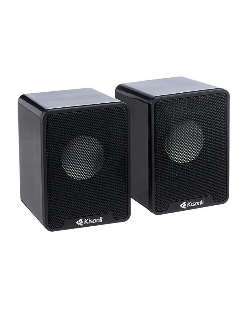 Multimedia Speaker USB 2.0 , simple and elegant appearance ,FOR Computer PC, LAPTOP – Black K100