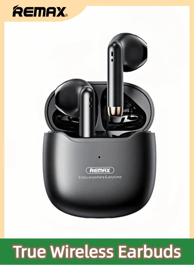 remax Remax True Wireless Earbuds Stereo Music Call Gaming Earphones Fast Charging Long Playtime Lightweight Compact Portable Connection Type: Wireless | Charging Type: Type-C