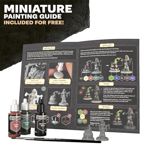 The Army Painter GameMaster: Wilderness Adventures Role-playing Paint Set, 15x18 ml Warpaints Fanatic Acrylic, 1 GameMaster Drybrush, 1 FREE Hard-plastic snap-fit Hag Miniature - Image 4