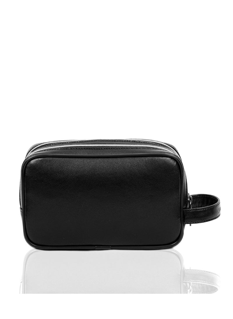 Samsonite Classic Leather Clutch Bag, Black|Elegant Branding|Carry Phone, Accessories & Essentials|Lightweight, Stylish & Multifunctional - 2 Years International Warranty - Image 3