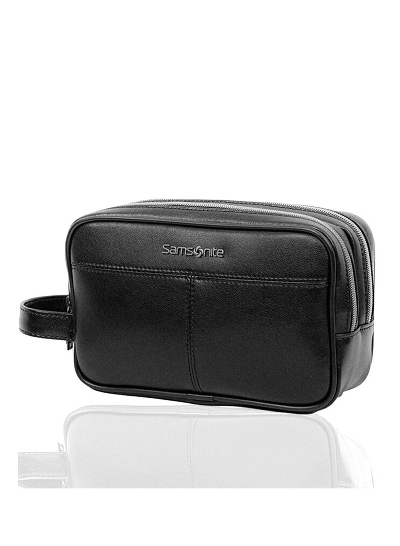 Samsonite Classic Leather Clutch Bag, Black|Elegant Branding|Carry Phone, Accessories & Essentials|Lightweight, Stylish & Multifunctional - 2 Years International Warranty - Image 1