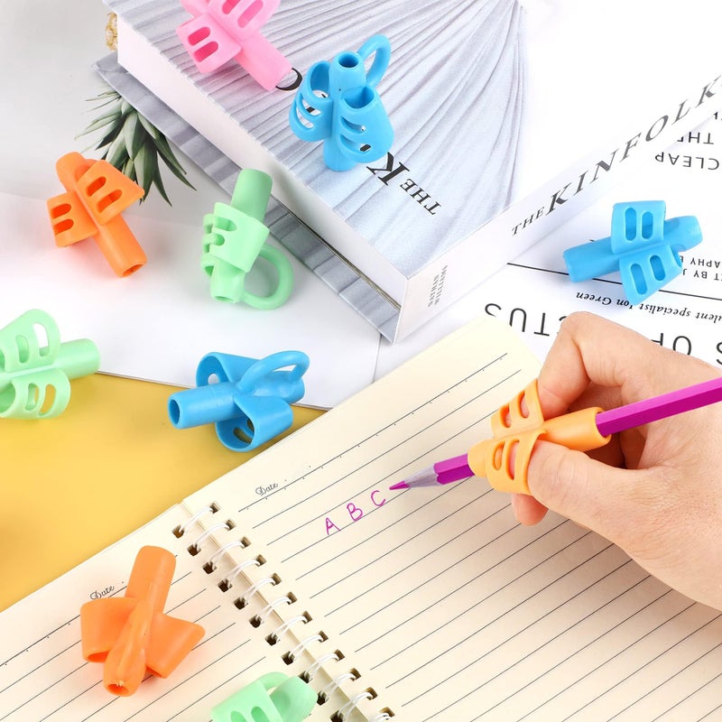 SANNIX 16 PCS Pencil Finger Grips for Kids Handwriting Grip Posture Correction Training Pen Writing Aid Tool for Kids Toddler Preschool Children Adults Students Special Needs - Image 5