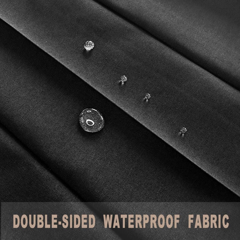 Vatge Doorway Curtains Privacy - Black Curtains for Closets Without Doors Privacy Room Divider for Doorway  Hanging Privacy Curtain Wall for Room Separation 1 Panel with Tieback  W52 x L78  Black - Image 4