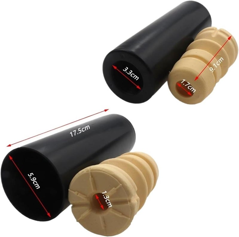 DEMULAX Rear Dust Cover Air Shock Absorber Bellow Buffer Boot Set - Image 2