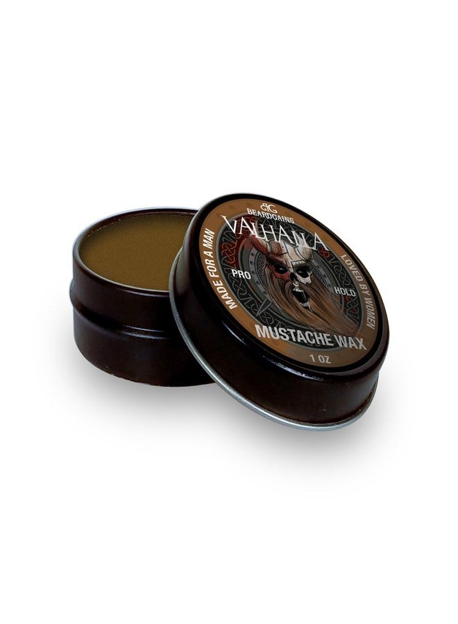 Beard Gains Strong Competition Pro Hold Mustache Wax 1oz - Style, Mold, and Tame Moustache - Organic and Natural (Valhalla Brown) - Image 3