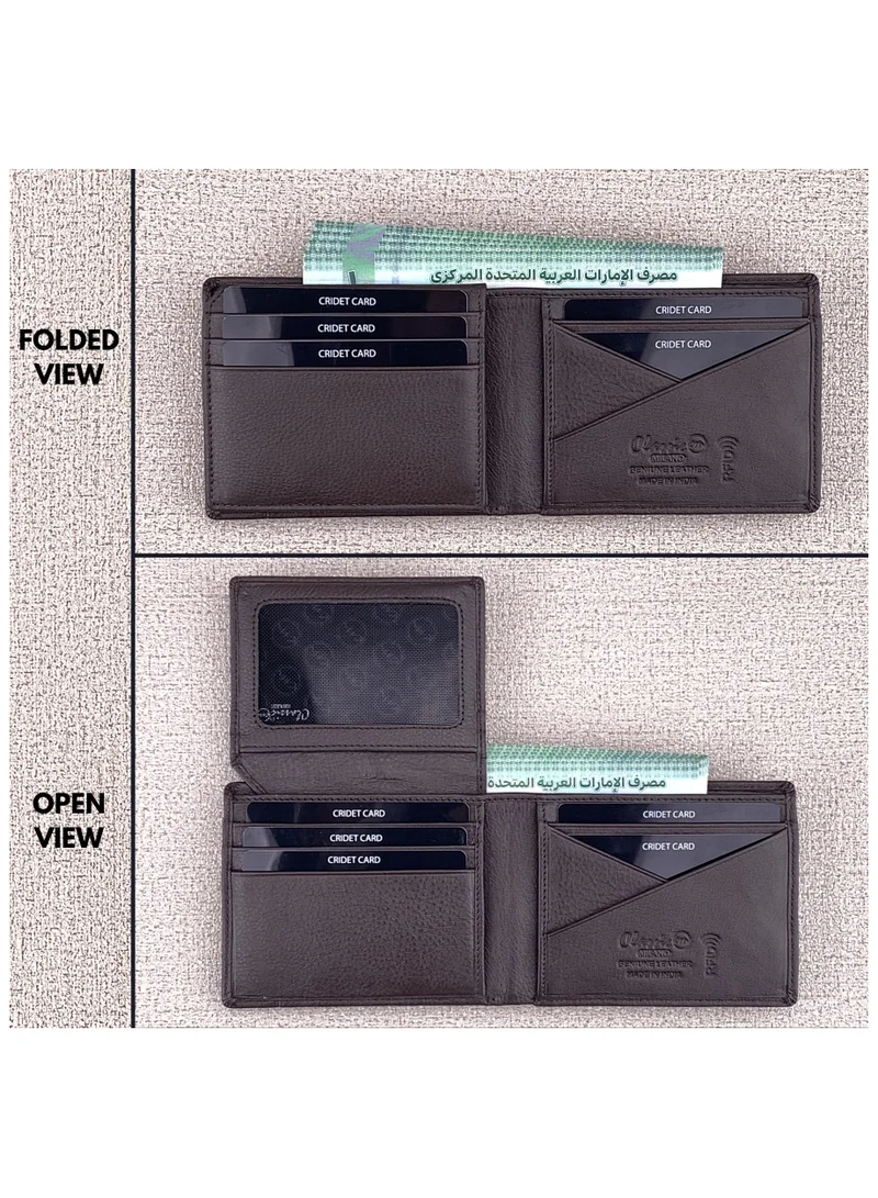 Classic Milano Classic Milano Genuine Leather Wallet for Men – Slim Bifold Men’s Wallet with RFID Blocking, Multiple Card Slots – Stylish Mens Purse Wallets Gift for Husband, Father