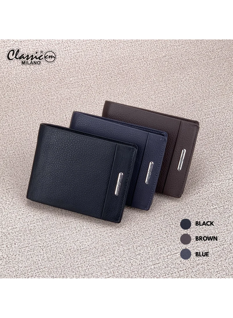Classic Milano Brown (CNH-4) Classic Milano Genuine Leather Wallet for Men – Slim Bifold Men’s Wallet with RFID Blocking, Multiple Card Slots – Stylish Mens Purse Wallets Gift for Husband, Father for Men | Best Price UAE