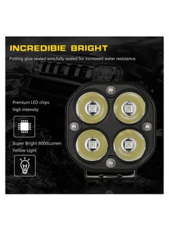 White Waterproof Fog Lights 3 inch LED Driving Lights For Wrangler Offroad 4X4 Auto Car Jeep Truck ATV UTV Boat Motorcycle bait 40W 2PCS - pzsku/ZBE7A668B0DC5EAD31533Z/45/_/1692346500/88023949-5647-4fa3-9036-67fbf9573871