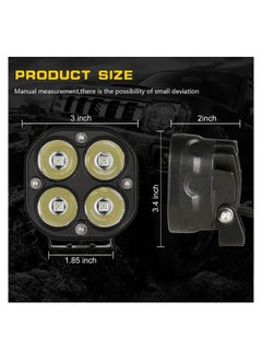 White Waterproof Fog Lights 3 inch LED Driving Lights For Wrangler Offroad 4X4 Auto Car Jeep Truck ATV UTV Boat Motorcycle bait 40W 2PCS - pzsku/ZBE7A668B0DC5EAD31533Z/45/_/1692346524/3ad6103d-6a0d-4dc2-89e7-bbf672f24ecf