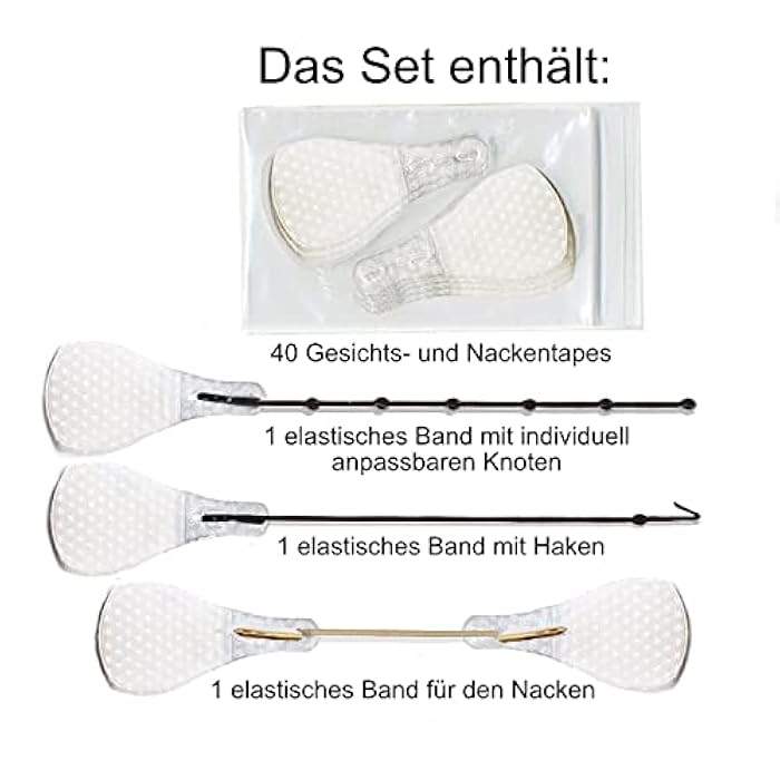 Neck and Eye Lift Kit, Face Lift Tape Face Lifting Patch, Invisible V-line Facelift Patch Tapes and Bands kit - Image 4