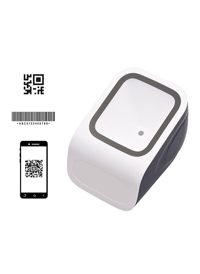 Generic - 1D 2D QR Desktop Barcode Scanner Platform Hands-free USB Wired Bar Code Reader Scanner Plug&Play - Image 1