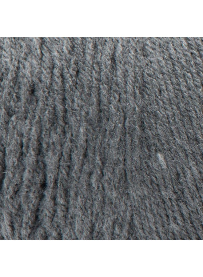 RED HEART E302C.0400 Jumbo Yarn-Grey Super Saver Yarn Heather Acrylic Grey Heather 1 Pack 440 Yards - Image 2