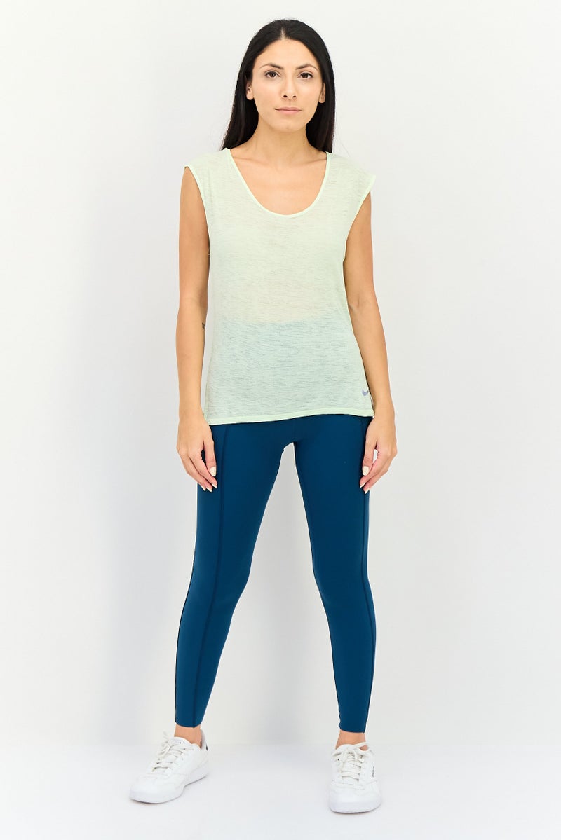 Nike Women Sportswear Fit Sleeveless Running Tank Top, Mint Green - Image 4