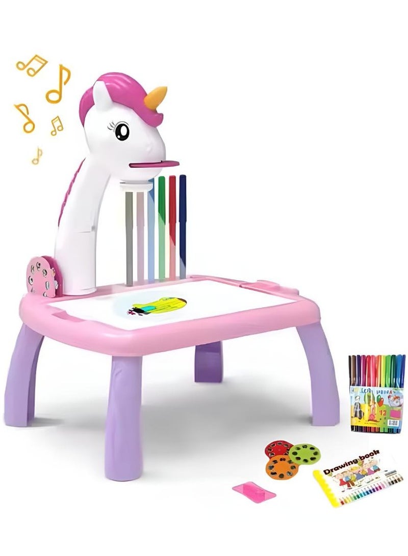 Children's drawing projector device with music, colors, and discs of shapes for children's drawing game, coloring games.  - Image 2