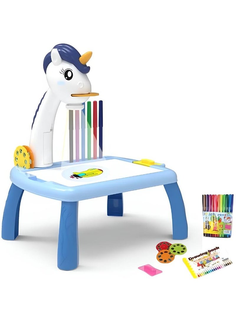 Children's drawing projector device with music, colors, and discs of shapes for children's drawing game, coloring games.  - Image 1