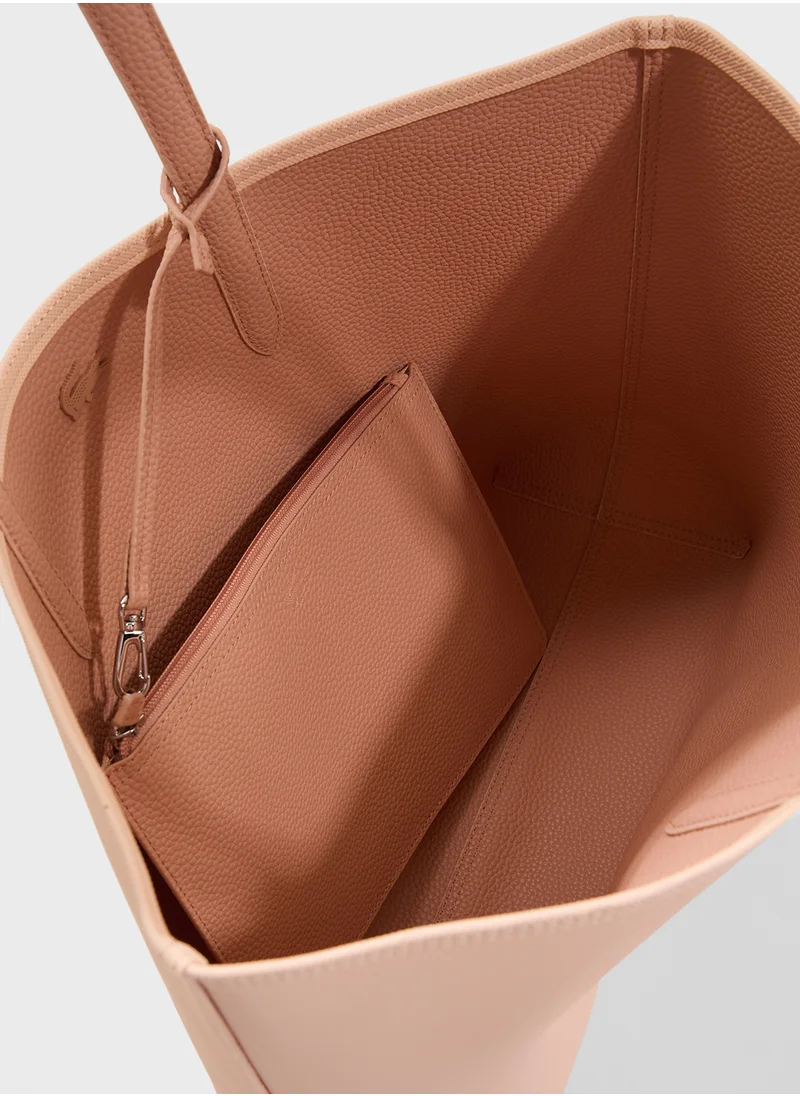 LACOSTE Essentials Top Handle Zip Over Tote