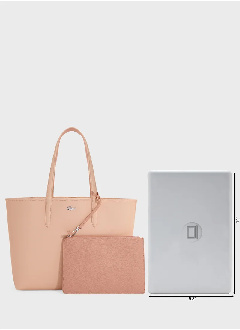 LACOSTE Essentials Top Handle Zip Over Tote