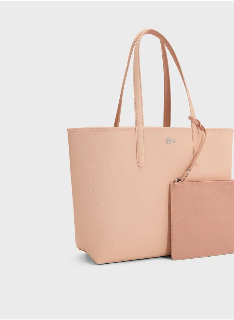 LACOSTE Essentials Top Handle Zip Over Tote