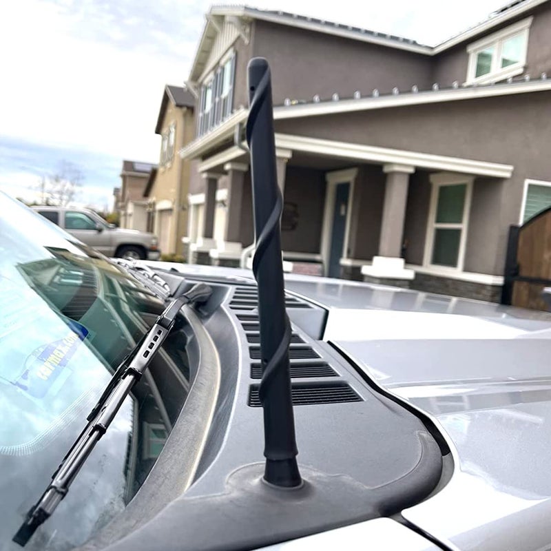 BASIKER Short Antenna for Ford F150 F-150 2009-2024 2025, Ford F150 Accessories, 7 Inch Truck Car F250 F350 Antenna Replacement for AM FM Reception - Image 2