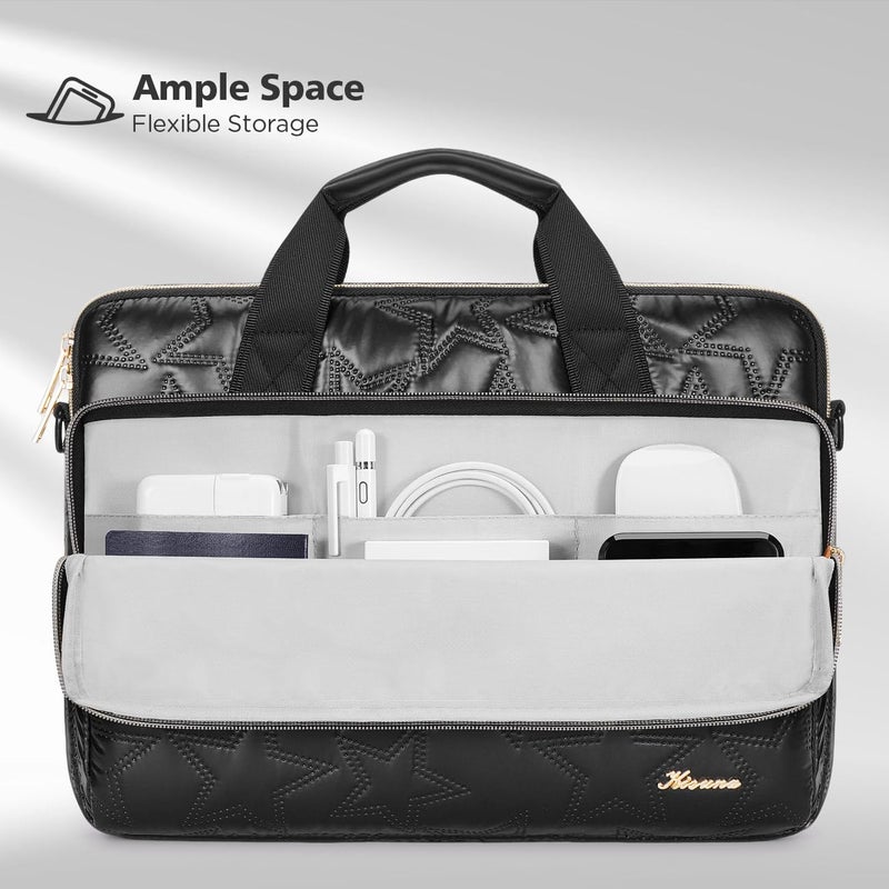 KIZUNA Laptop Sleeve Case 13 Inch Computer Shoulder Bag for 13.6" MacBook Air M2/MacBook Pro 14 M3 M2 M1 MAX/14 Lenovo ThinkPad X1 Carbon/IdeaPad Flex 5 Gen 8/IdeaPad Flex 5i/Yoga 9i Dell - Image 2