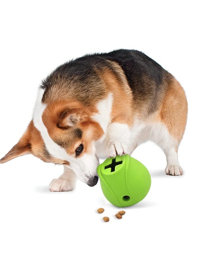 SYOSI لعبة موزع مكافآت الكلاب كرة كلب مصنوعة من المطاط الناعم، ألعاب مضغ للكلاب يمكن ملؤها، كرة قابلة للتسرب، لعبة تفاعلية توزيع الطعام للكلاب، كرة مكافآت للكلاب الصغيرة والمتوسطة والكبيرة - Image 2