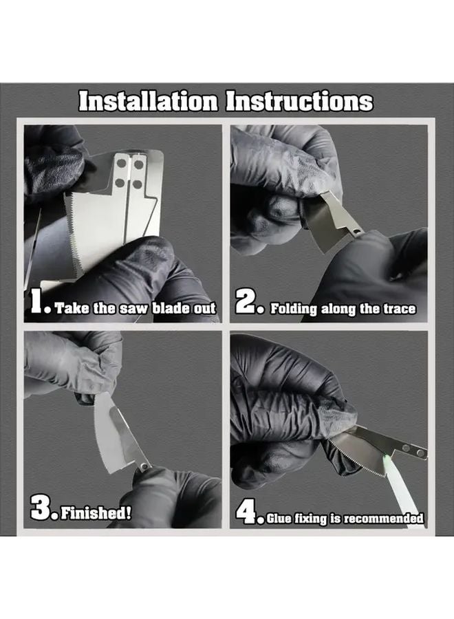 Mini Hand Saw Tool Kit Model MS 108RD008K With 4 DIY Craft Saw Blades For Hobby Modeling - Image 5