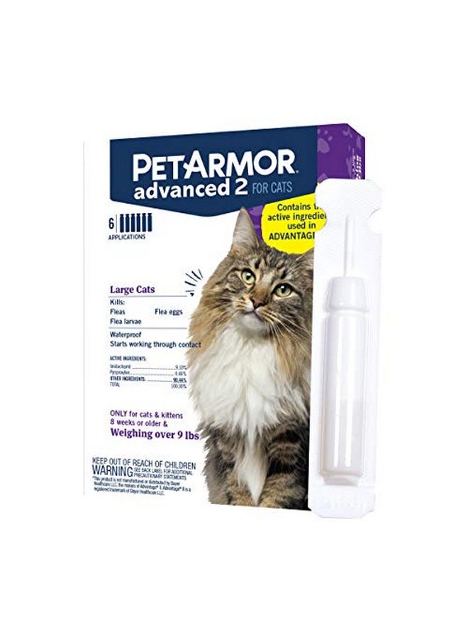 PetArmor Advanced 2 Flea Prevention For Large Cats, 6 Month Supply  - Image 3