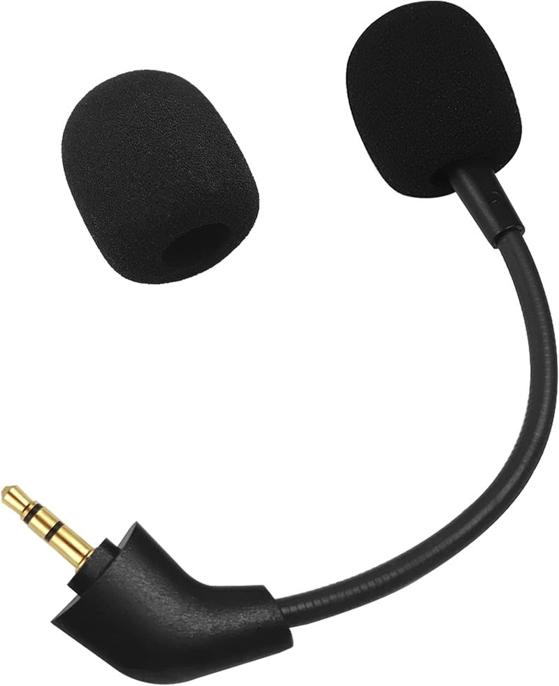 REEYEAR Mic Replacement Microphone Boom fits for Kingston HyperX Cloud, Cloud X and Cloud II 2nd Version for PS4 Xbox One Nintendo Switch Computer PC Gaming Headsets Noise Cancelling 3.5mm Jack Black - Image 1