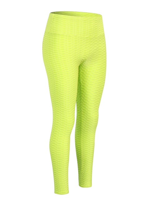 Women Quick Dry Breathable Elastic Trousers Yellow