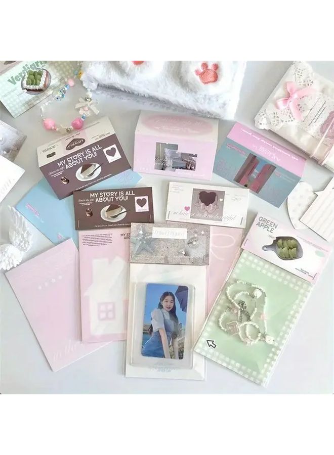 10 قطع حقيبة بطاقات الصور المتقدمة Kpop ديكور بطاقات الصور الملونة بأنمي - Image 2