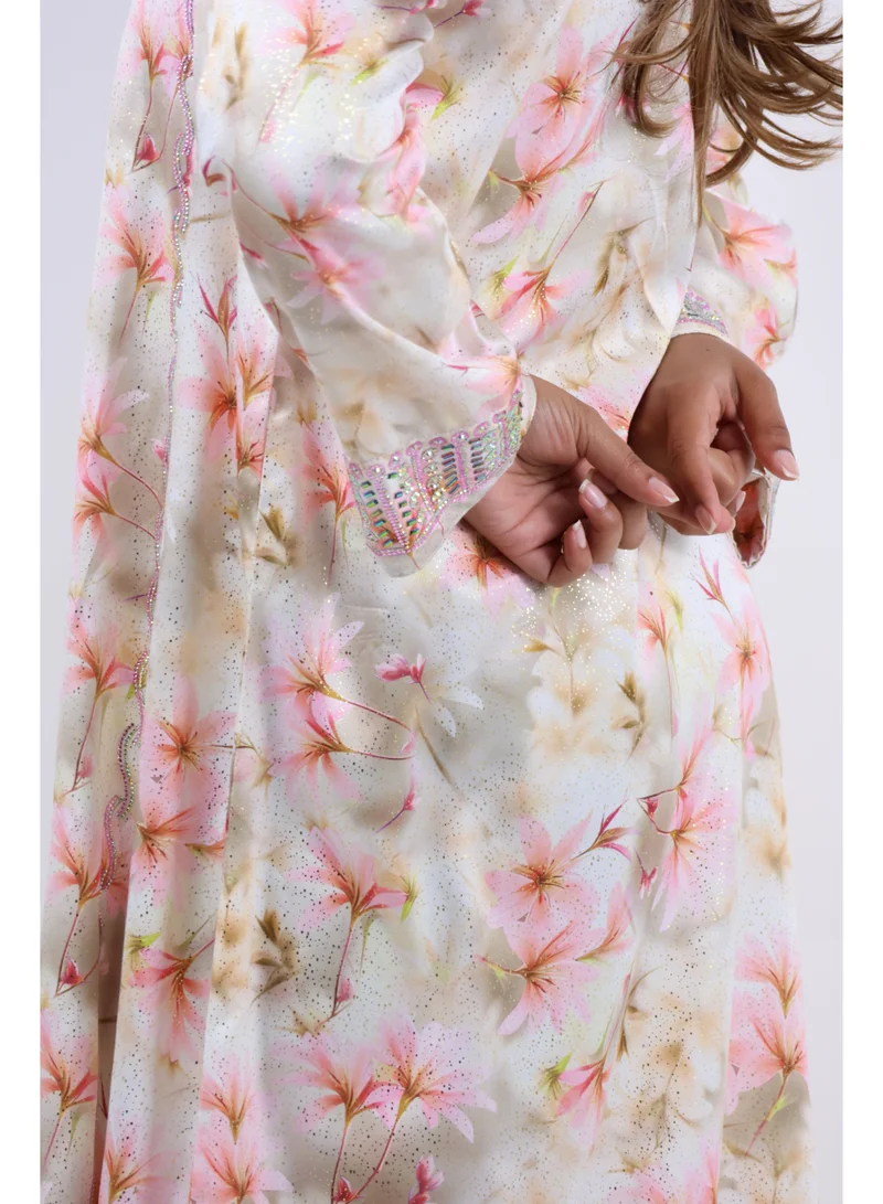 Jameela  Blush Blossom Festive Jalabiya Set for Women | Best Price UAE