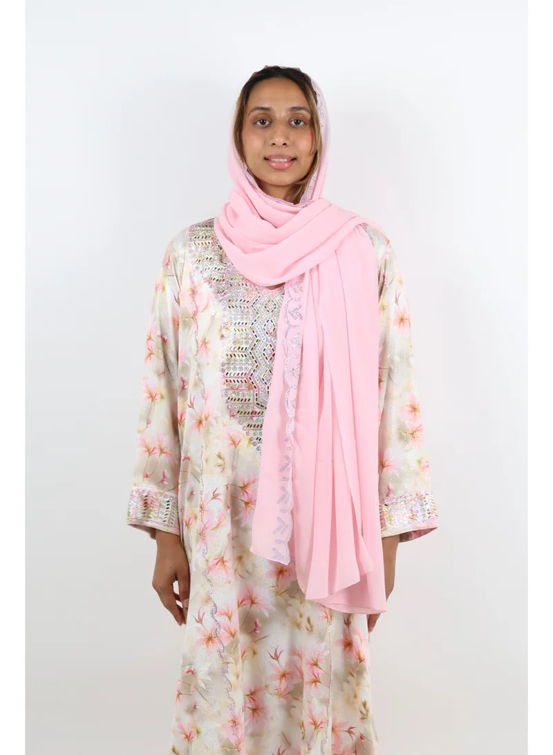 Jameela  Blush Blossom Festive Jalabiya Set for Women | Best Price UAE