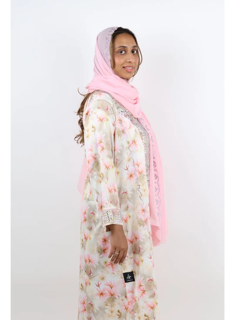 Jameela  Blush Blossom Festive Jalabiya Set for Women | Best Price UAE