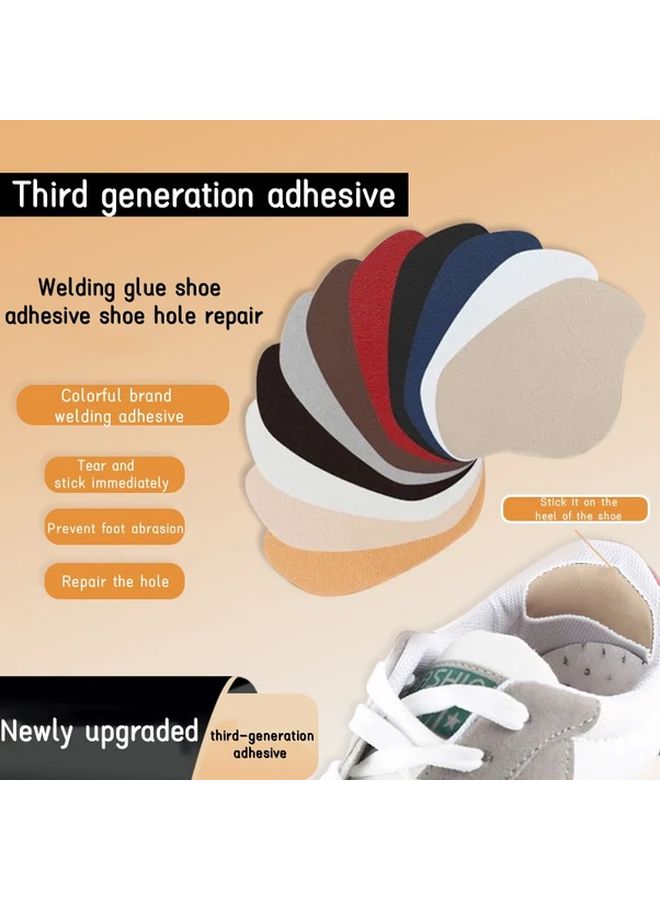 Ultra Thin Shoe Heel Repair Patches Self Adhesive Anti Wear Royal Blue 2 Pairs - Image 2