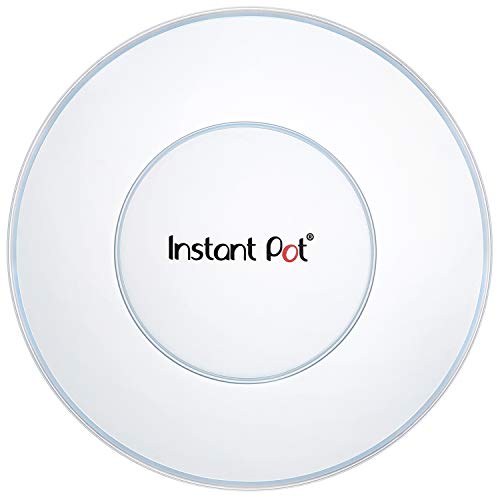 Instant Pot 8QT Silicone Lid Compatible with 8Qt StainlessSteel Inner Pot Bowl and Food Cover Microwave Cover for Food Transparent White - Image 1