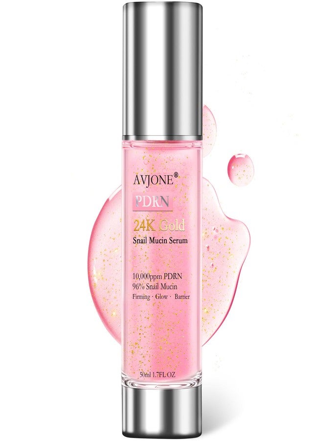 AVJONE PDRN Serum with 24K Gold– Regenerating Facial Essence with Polynucleotide, SALMON PDRN & Gold Particles – For Fine Lines, Dullness & Firmness 1.7oz (1.7 Fl Oz(Pack of 1 - Image 1