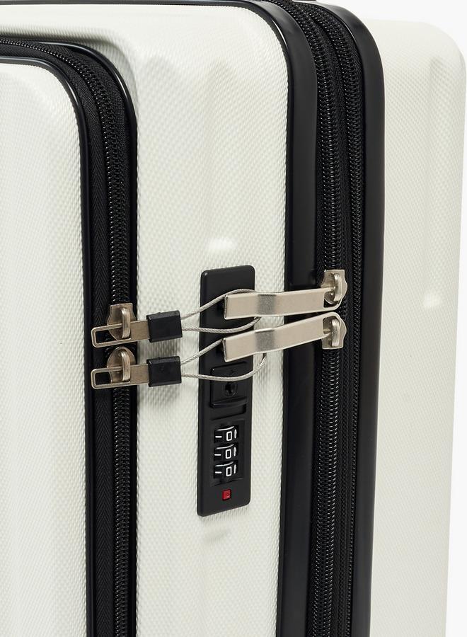 Oaklan by Shoexpress Textured Hardcase Luggage Trolley With Retractable Handle - Cabin - Image 4