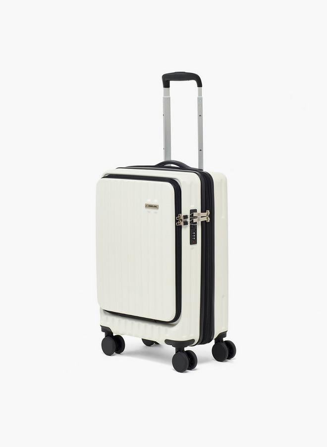 Oaklan by Shoexpress Textured Hardcase Luggage Trolley With Retractable Handle - Cabin - Image 1